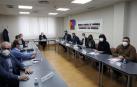 Reunión en el Tribunal Laboral de Navarra para la constitución de una mesa permanente de diálogo social del sector del metal