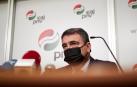 Aitor Esteban (PNV) en su visita a Pamplona