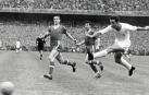 Paco Gento durante su época como futbolista del Real Madrid