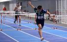 Asier Martínez cruza la meta en 7.65 el pasado día 7 en Zizur, que le dio la mínima para el Mundial