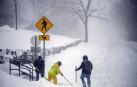 'Nor'easter' cubrió de blanco la costa este de EE UU