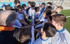 Los jugadores del Burladés hacen un grito de ánimo ante de comenzar el partido del sábado en Ripagaina
P: 
L: Pamplona
T: Campo de Fútbol de Ripagaina. Futbol Infantiles. Paritdo Burladés-San Ignacio