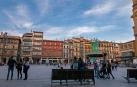 Imagen de la plaza de los Fueros de Estella, cuya remodelación está sobre la mesa del Ayuntamiento
