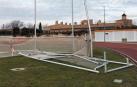 Vista general de la jaula de lanzamientos del Nelson Mandela, cuya estructura metálica cayó debido al viento y al deterioro
