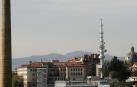Vista de la chimenea