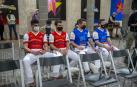 Beñat, Jabalera, Garcés y Barricart, remontistas de E-Remonte, en la presentación del Torneo Casco Antiguo.