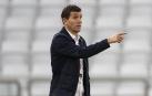 Javi Gracia durante un partido de Al-Sadd
