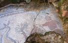 Un movimiento de tierras descubre un mosaico romano de grandes dimensiones en un olivar de Adamuz