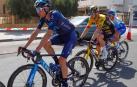 El navarro Óscar Rodríguez, duante la etapa de este jueves del Tour del UAE donde sigue octavo