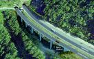 Recreación realizada por Cohesión Territorial, con la futura carretera sobre un nuevo viaducto