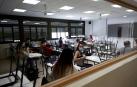 Varios estudiantes, en un aula en el IES Simone Veil de Paracuellos del Jarama, Madrid, en una fotografía de archivo