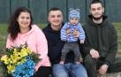 Anastasia Nimchuk no dudó en coger una mochila, a su bebé y escapar de Ucrania en coche con su sobrino de 19 años. Su marido, Alejandro, viajó desde Pamplona y se encontraron en Eslovenia