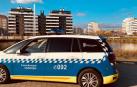 Un vehículo de la Policía Municipal de Pamplona