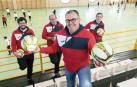Rubén Pardo Zabal, en primer plano, junto a sus colaboradores -de izda. a dcha.- Álvaro Campos Ayala, Óscar Fernández Pardo y Javier Los Arcos Atienza