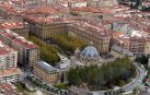 Vista de Los Caídos, cerrando el II Ensanche