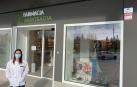 Laura Ursúa, titular de la Farmacia Arrosadía en la calle Pablo Antoñana