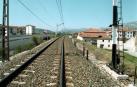 Imagen de las vías de tren en la estación de Uharte Arakil