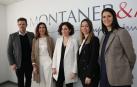 Foto de grupo del equipo de Grup Montaner en Pamplona, con el director general y fundador Joan Montaner durante una visita reciente.