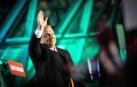El primer ministro, Viktor Orbán, celebra la victoria