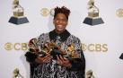Asistentes a la gala de la 64 edición de los Premios Grammy.
