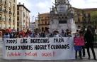 Concentración en Pamplona de las trabajadoras de hogar y de cuidados