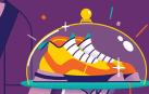 Ilustración de unas zapatillas de lujo