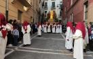 Inicio de la procesión del Santo Entierro de la Semana Santa pamplonesa