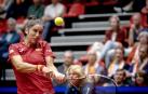 Sara Sorribes, en el partido ante Arantxa Rus