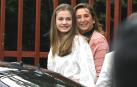 La princesa Leonor, a su llegada a un instituto de Leganés para una jornada sobre Juventud y Ciberseguridad
