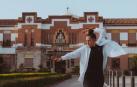 La bailarina de danza urbana Uxue Redín, durante una sesión fotográfica realizada en la Casa de Misericordia