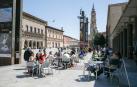 Turistas en Zaragoza esta pasada Semana Santa