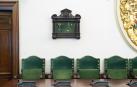 Vitrina “guardallaves” en la que se exhiben dos de las llaves que abrían los antiguos portales de la muralla y que recuperó la ciudad en 2021