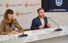 Maite Esporrín y Xabier Xagardoy, durante su comparecencia de este jueves