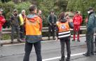 Integrantes del dispositivo de búsqueda, en la muga navarra-guipuzcoana