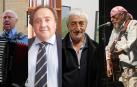 El músico y compositor José Luis Lizarraga, el economista Josu Imanol Delgado, el pintor Pedro Salaberri y el cantante 'El Drogas'.