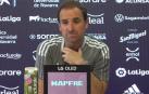 Jagoba Arrasate, en un momento de la rueda de prensa previa al partido ante el Elche