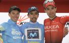 Sosa, en el podio de la Vuelta Asturias junto a Lorenzo Fortunato y Nicolás Edet