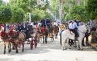 Paseo de caballos durante el segundo día de Feria de Abril de Sevilla 2022