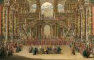 Final de la ópera ‘Nitteti’ en el Real Teatro del Buen Retiro, Madrid 1756. Obra de Francesco Bataglioli