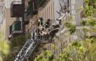 Los bomberos, en el lugar del suceso