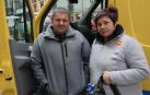 31 de marzo, antes de partir hacia Ucrania en una de las dos ambulancias