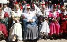 Varias chulapas asisten a la presentación de la programación de las Fiestas de San Isidro 2022, que se celebrarán del 13 al 15 de mayo