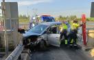 Efectivos de emergencias, en el lugar del accidente