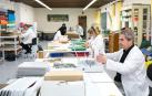 Trabajadores del Tajo de Encuadernación y Serigrafía del Programa de Empleo Social del Ayuntamiento de Pamplona