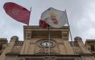 Vista parcial de la fachada de la casa consistorial de Estella, uno de los ayuntamientos afectados