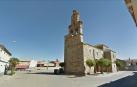 Imagen de la plaza de la iglesia del municipio leonés de Quintana del Marco