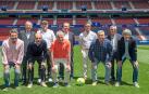 De izquierda a derecha y de arriba abajo: Marro, Lecumberri, Mina, Esparza y Macua; Echeverría, Lumbreras, Rández, Iriarte (q. e. p. d.), Rípodas y Martín