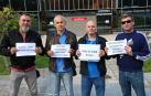Impulsores de la campaña entregaron las firmas en la dirección general de Industria