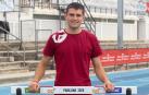 Iker Alfonso, este miércoles en Larrabide, tras su debut como internacional absoluto