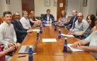 El consejero de Desarrollo Económico y Empresarial, Mikel Irujo, junto a los miembros del Consejo del Trabajo Autónomo de Navarra